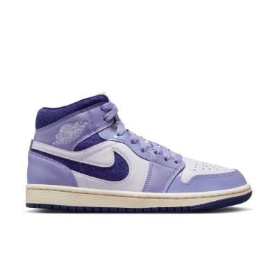 wmns air jordan 1 mid se "light purple"