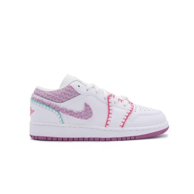 air jordan 1 low se gs "knit"