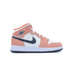 air jordan 1 mid se gs "orange suede"