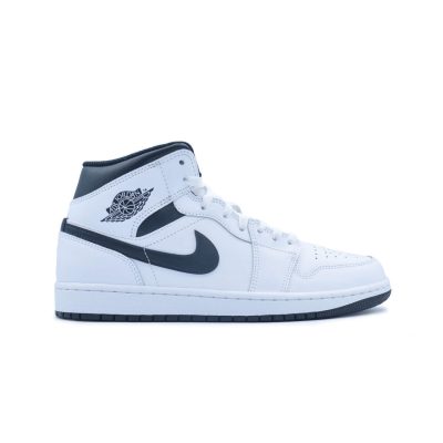 air jordan 1 mid "white black"