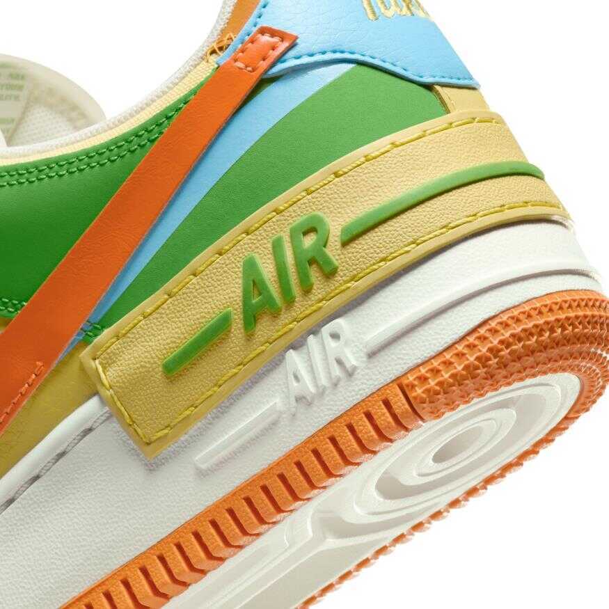 nike wmns air force 1 shadow "coconut milk blue gold"