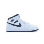 air jordan 1 mid gs "white black"