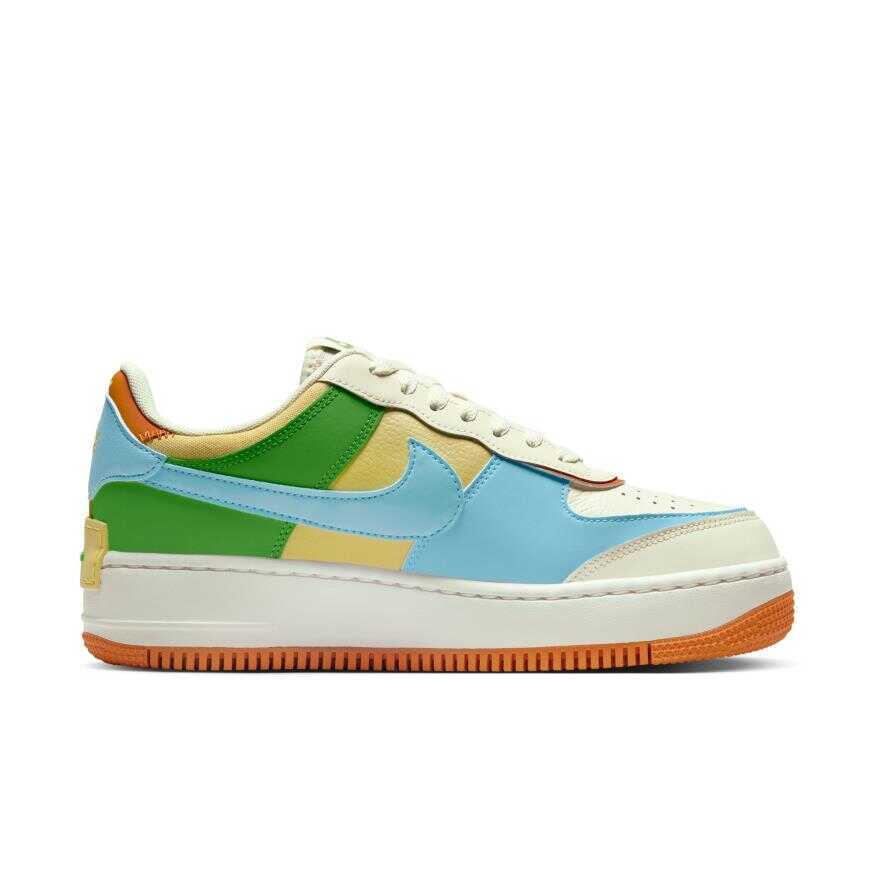 nike wmns air force 1 shadow "coconut milk blue gold"