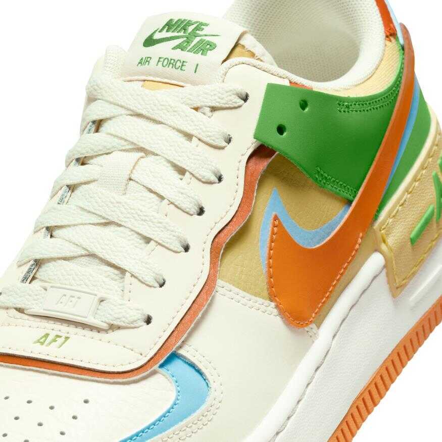 nike wmns air force 1 shadow "coconut milk blue gold"