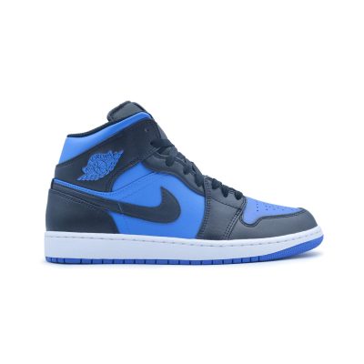 air jordan 1 mid "black royal"