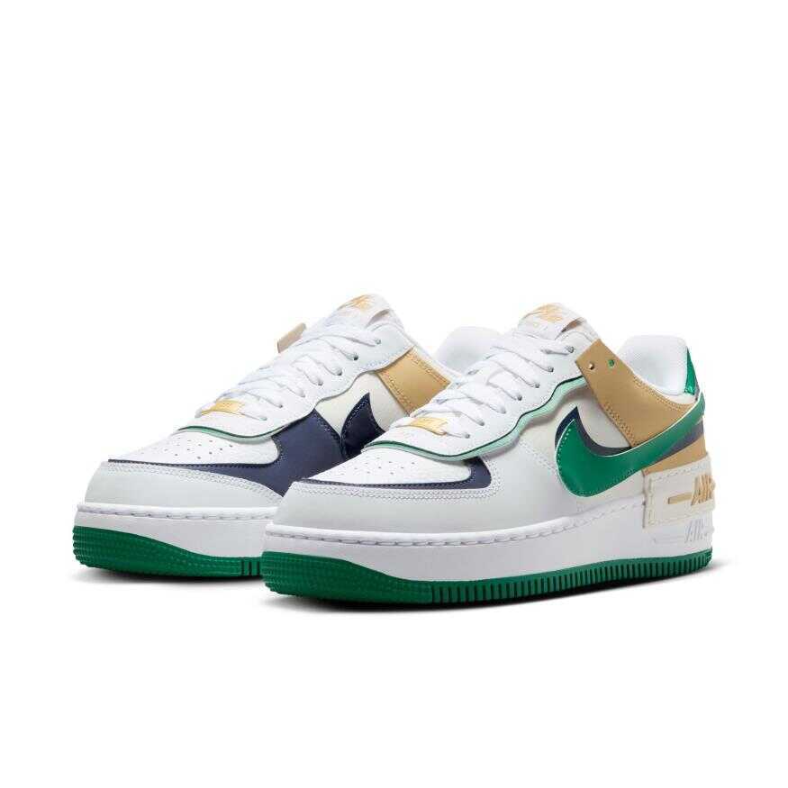 nike wmns air force 1 shadow "white malachite"