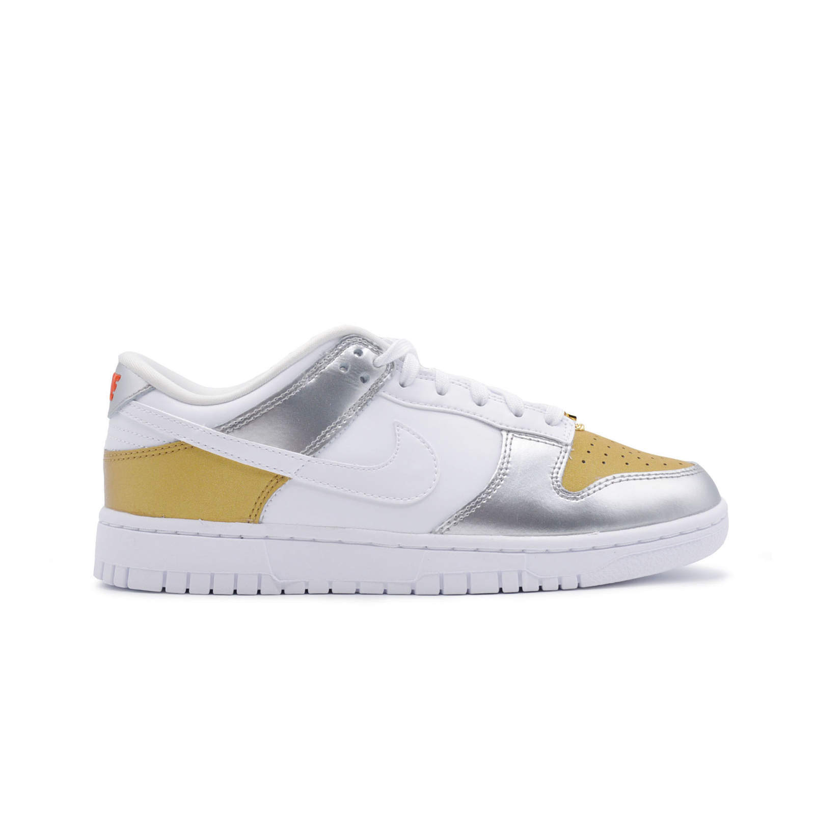 nike wmns dunk low "gold silver"