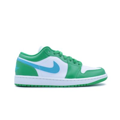 wmns air jordan 1 low "lucky green"