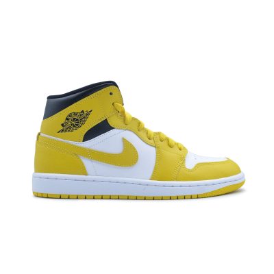 wmns air jordan 1 mid "vivid sulfur"