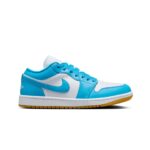 wmns air jordan 1 low "dark powder blue"