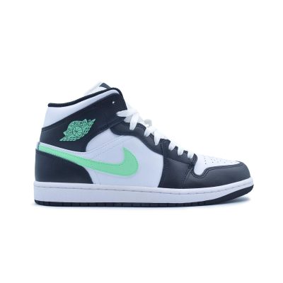 air jordan 1 mid "green glow"