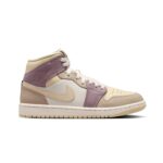 wmns air jordan 1 mid "light orewood brown"